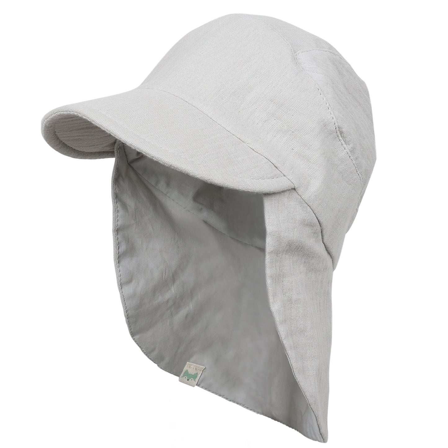 Musselin Schirmütze Sonnenhut mit Nacken- und Ohrenschutz UV-Schutz (UPF 50+) für Babys und Kinder - Unisex