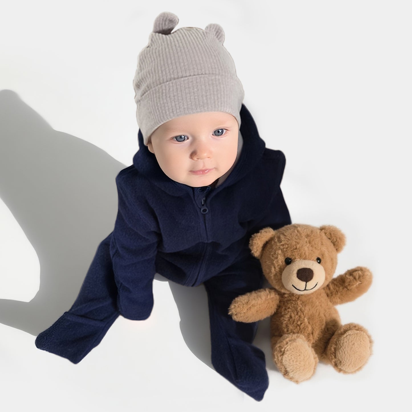 Petinard Label® Baby Wollfleech-Overall Wollwalk aus Australischer Merino Schurwolle mit Reißverschluss für Kleinkind und Baby | RWS & OEKO-TEX 100 zertifiziertes Material | Weich, warm & leicht