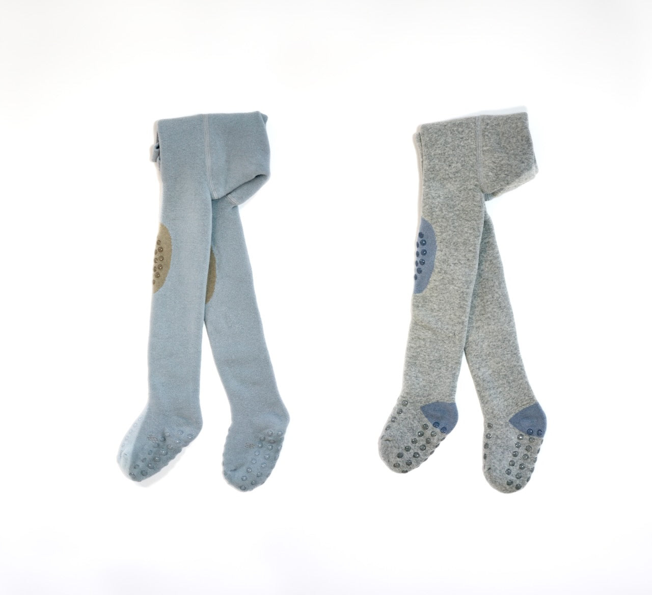 Krabbelstrumpfhose 2er Pack Unisex mit ABS Sohle für den Winter, Strumpfhose mit Anti Rutsch Noppen
