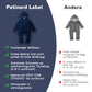 Petinard Label® Baby Wollfleech-Overall Wollwalk aus Australischer Merino Schurwolle mit Reißverschluss für Kleinkind und Baby | RWS & OEKO-TEX 100 zertifiziertes Material | Weich, warm & leicht