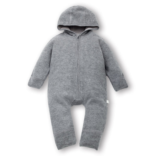 Petinard Label® Baby Wollfleech-Overall Wollwalk aus Australischer Merino Schurwolle mit Reißverschluss für Kleinkind und Baby | RWS & OEKO-TEX 100 zertifiziertes Material | Weich, warm & leicht